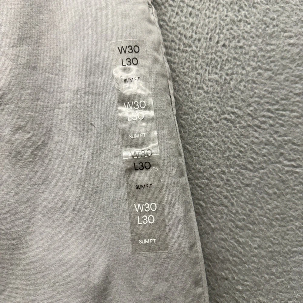 Calvin Klein Chinos Mens 30x30 The‎ Refined Stretch Slim Fit Gray Trousers NEW